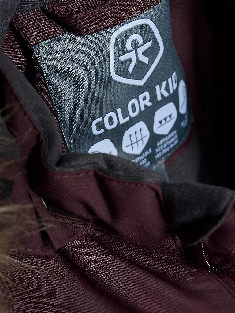 COLOR KIDS | Kinder Skioverall Fake Fur | Marrone