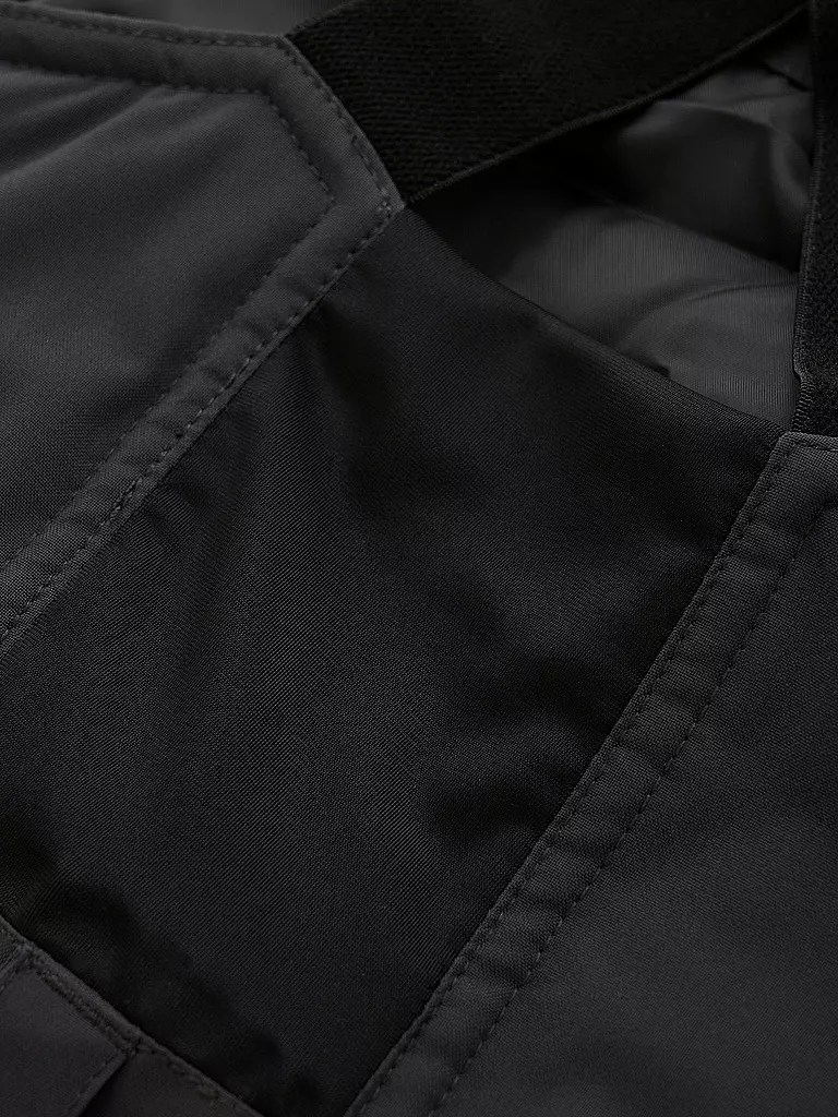 COLOR KIDS | Pantaloni da sci con pettorina per bambina, tutte le cuciture nastrate | Nero