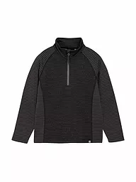 COLOR KIDS | Zipshirt termico da bambino in pile a righe | Nero