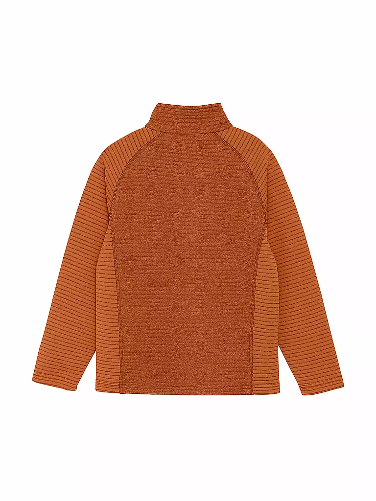 COLOR KIDS | Zipshirt termico da bambino in pile a righe | Arancione