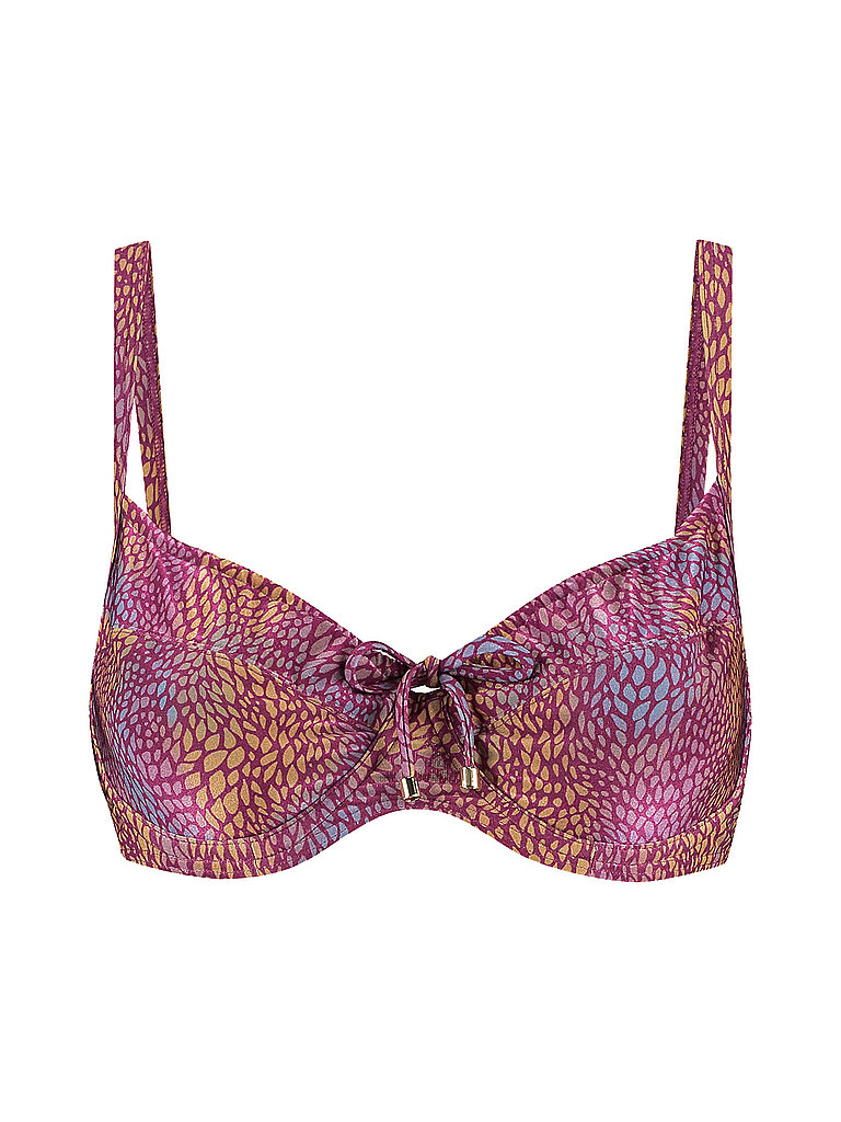 Top bikini da donna rosso scuro 38E