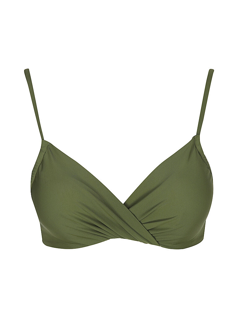 Top bikini da donna Twisted oliva 42