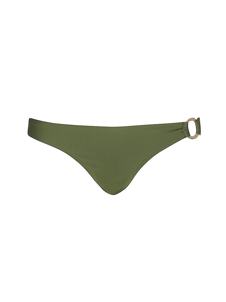 Slip bikini da donna con anello decorativo oliva 44