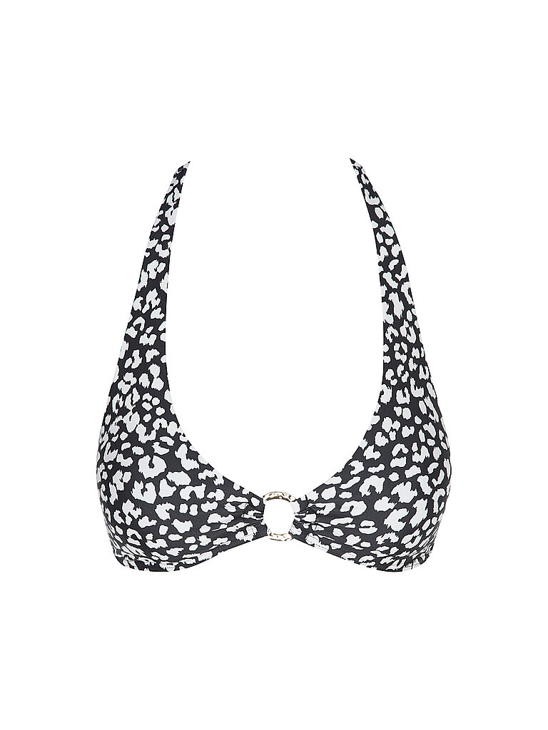 Top bikini da donna con allacciatura al collo nero 36