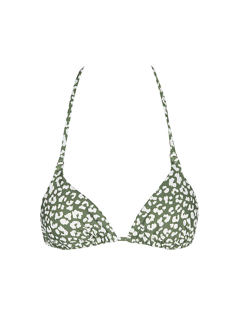 Top bikini a triangolo da donna oliva 34