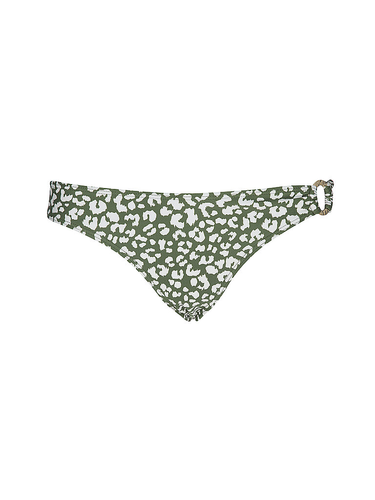 Slip bikini da donna con anello decorativo oliva 36
