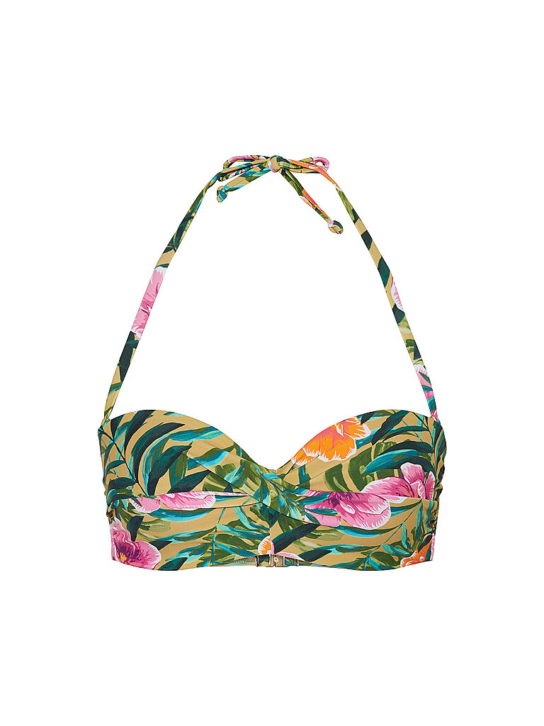 Top bikini da donna Twisted verde 40C