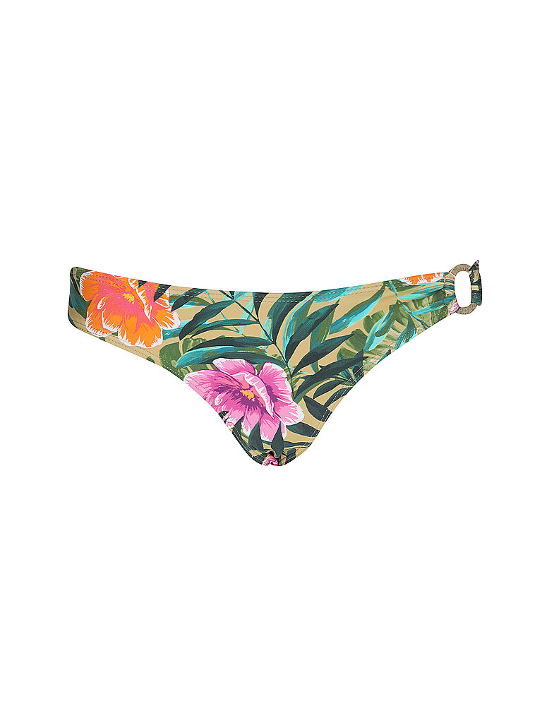 Slip bikini da donna con anello decorativo verde 42