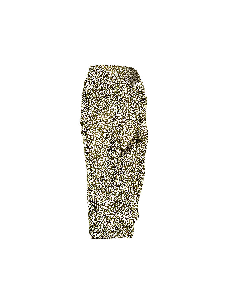 Damen Pareo Gross Leo Print oliva