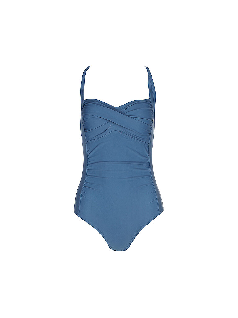 Costume da bagno da donna avvolgente blu 40
