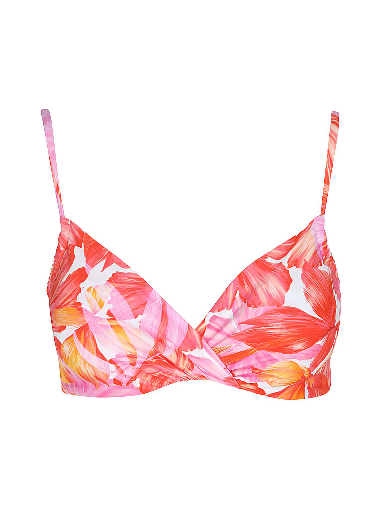 Top bikini da donna con torsione rosso 42
