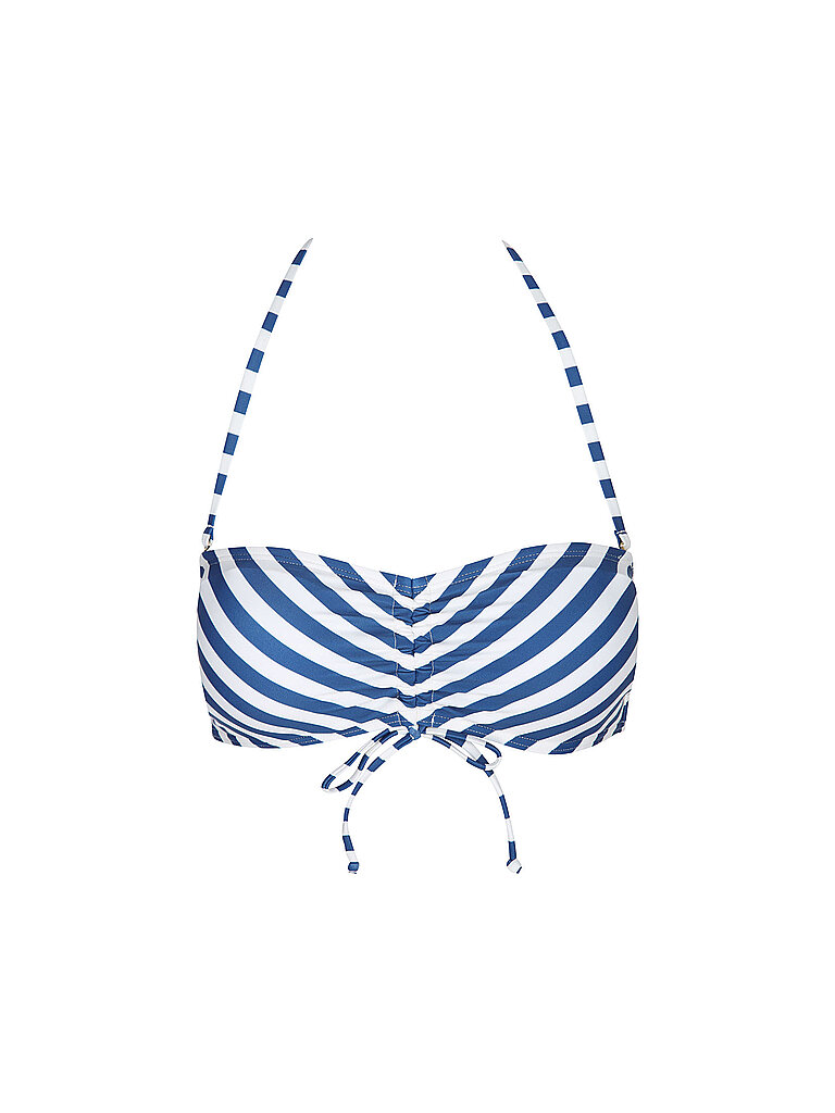 Top bikini da donna New Bandeaux blu 38