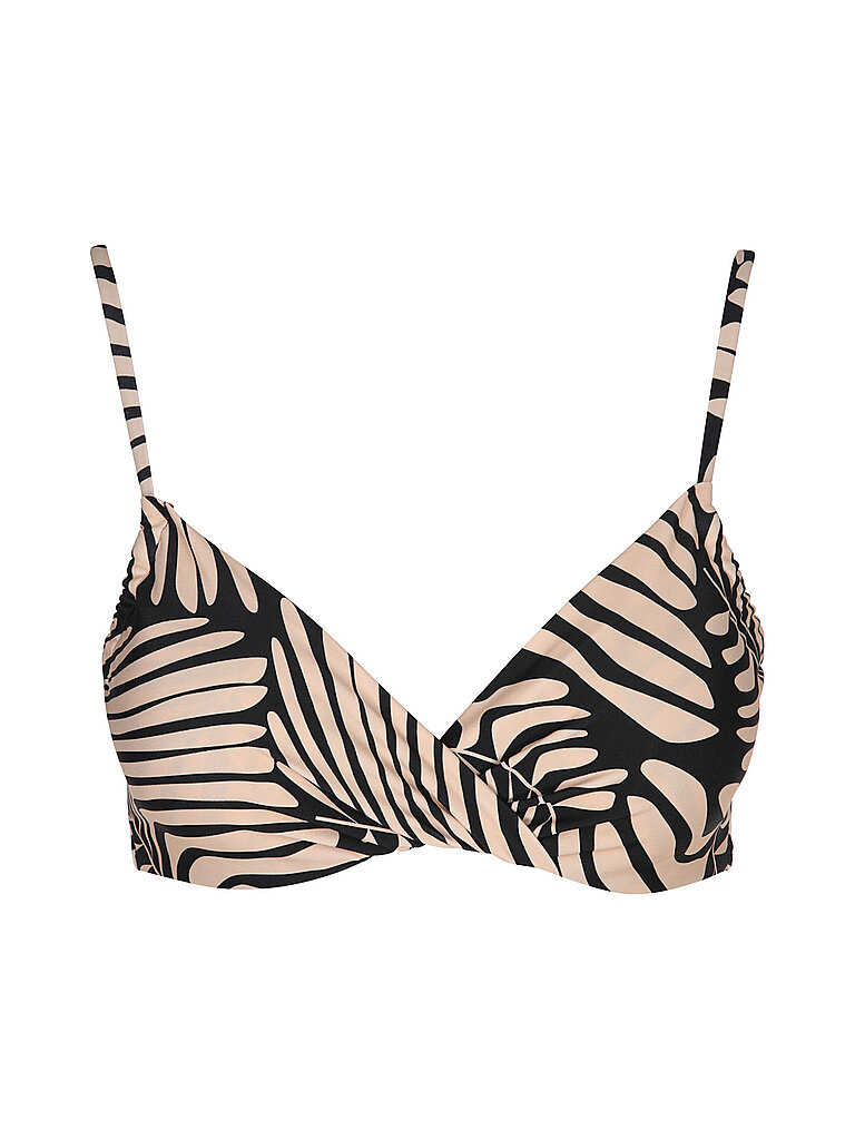 Top bikini da donna con nodo beige 42