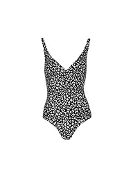 DARLING HARBOUR | Costume da bagno da donna con scollo a V | Nero