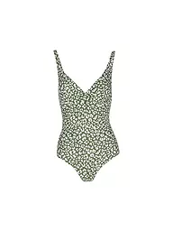 DARLING HARBOUR | Costume da bagno da donna con scollo a V | Oliva