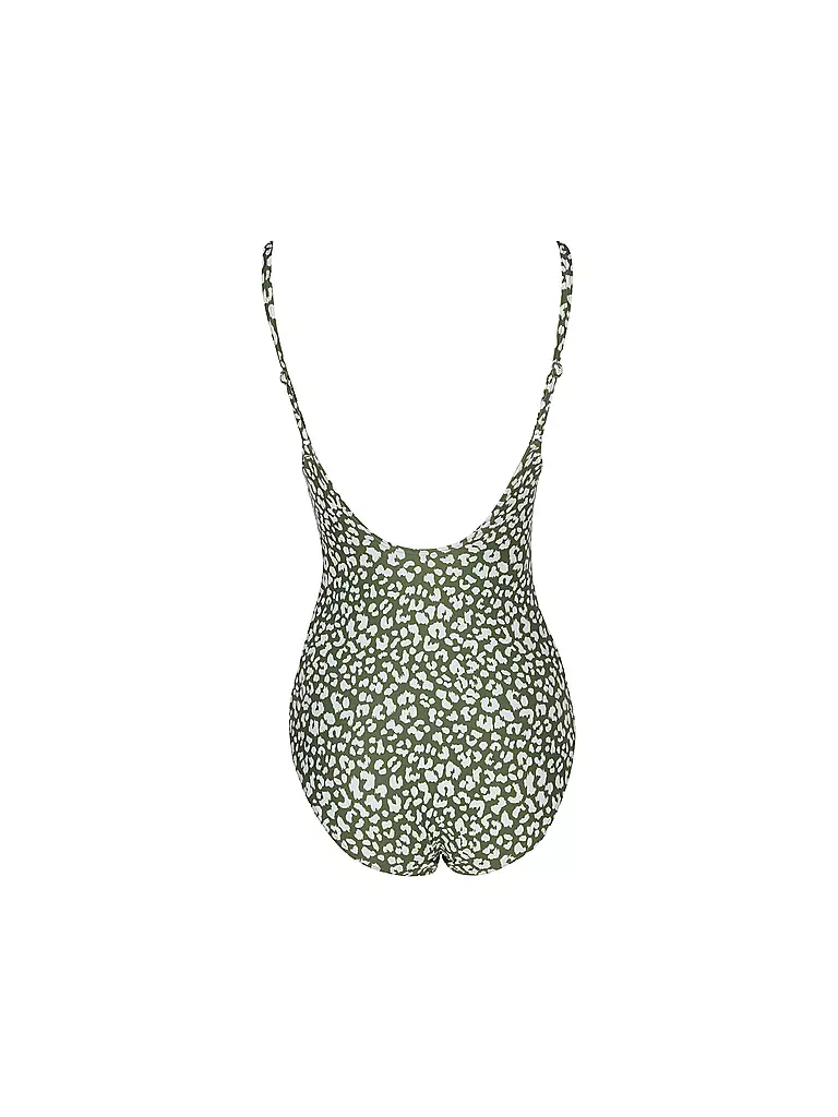 DARLING HARBOUR | Costume da bagno da donna con scollo a V | Oliva