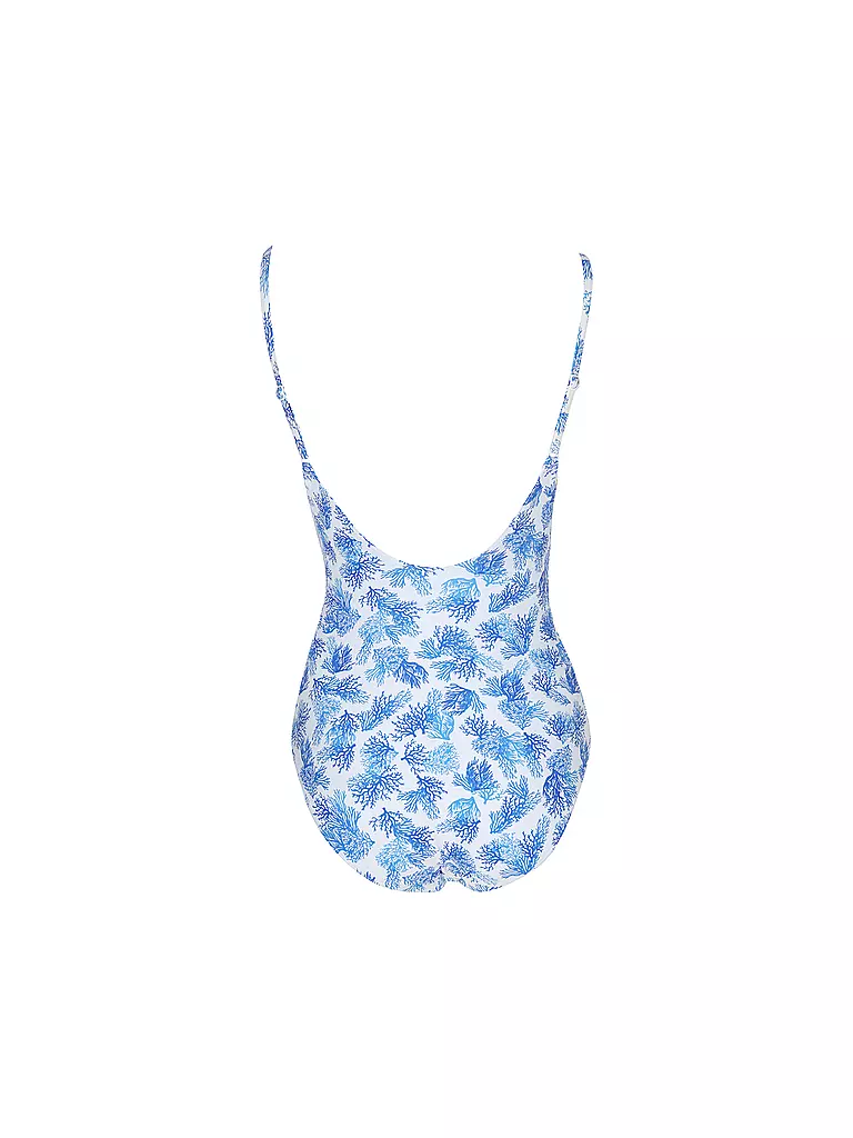 DARLING HARBOUR | Costume da bagno da donna con scollo a V | Blu
