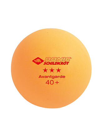 DONIC SCHILDKRÖT | Pallina da ping pong a 3 stelle Avantgarde Poly 40+, 3 pz. ARANCIONE