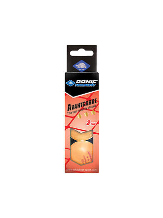 DONIC SCHILDKRÖT | Pallina da ping pong a 3 stelle Avantgarde Poly 40+, 3 pz. ARANCIONE