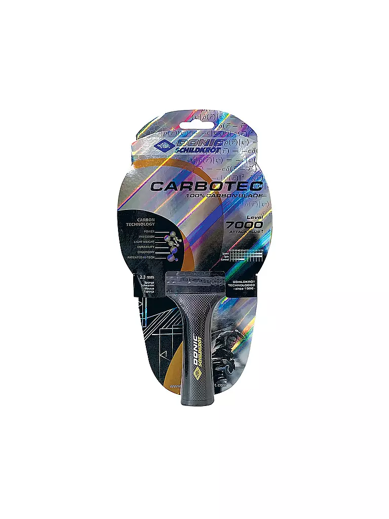 DONIC SCHILDKRÖT | Racchetta da ping pong CarboTec 7000 | Grigio
