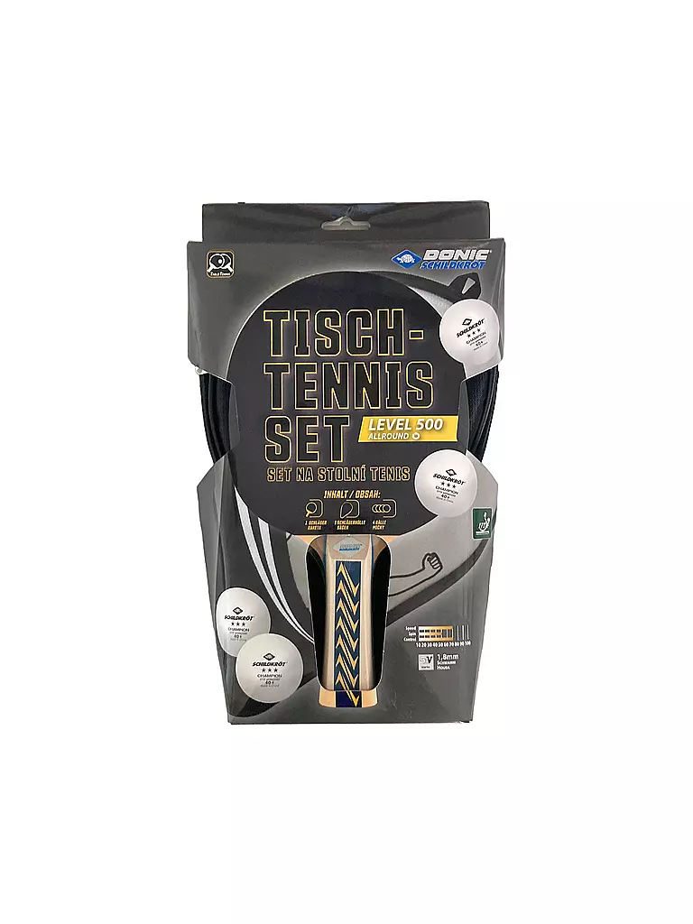 DONIC SCHILDKRÖT | Tischtennisschläger Set Appelgrn 500 | Nero