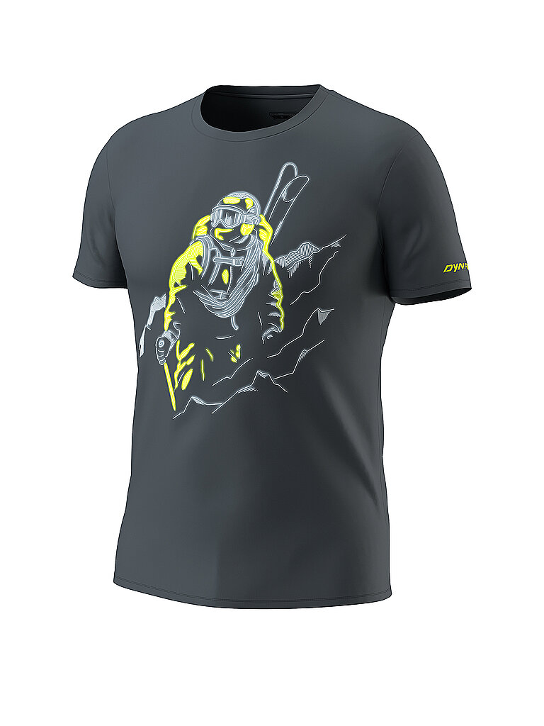 T-Shirt da uomo Blacklight grigio XXL