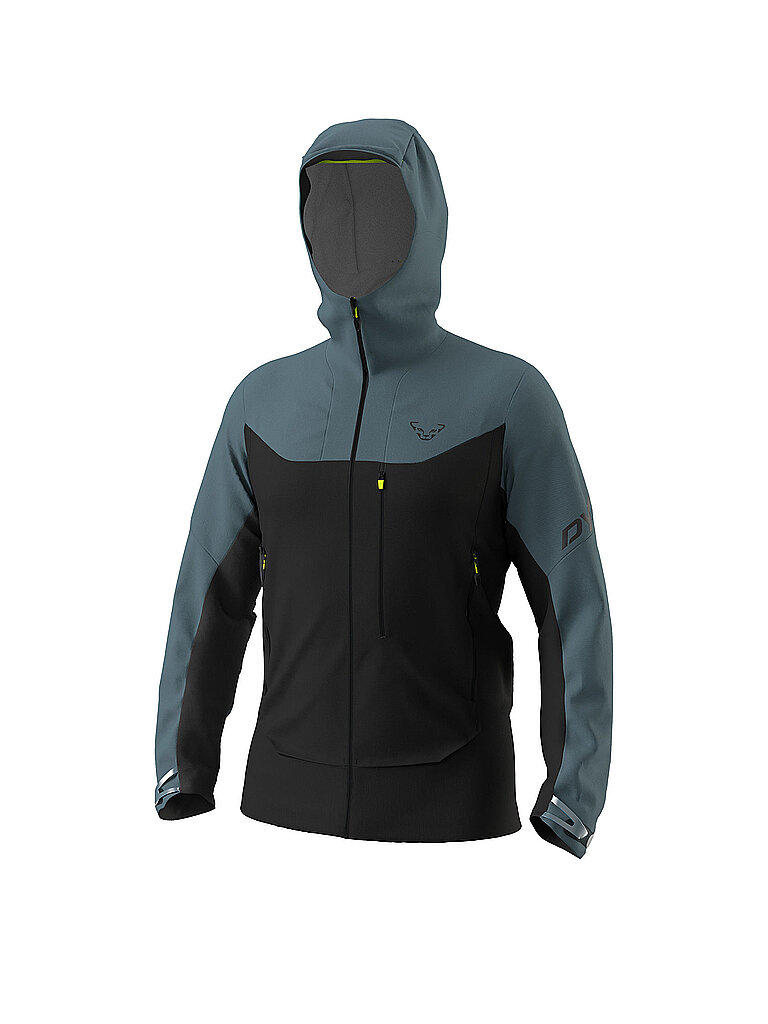 Giacca softshell da uomo per lo sci alpinismo Radical con cappuccio petrolio XL