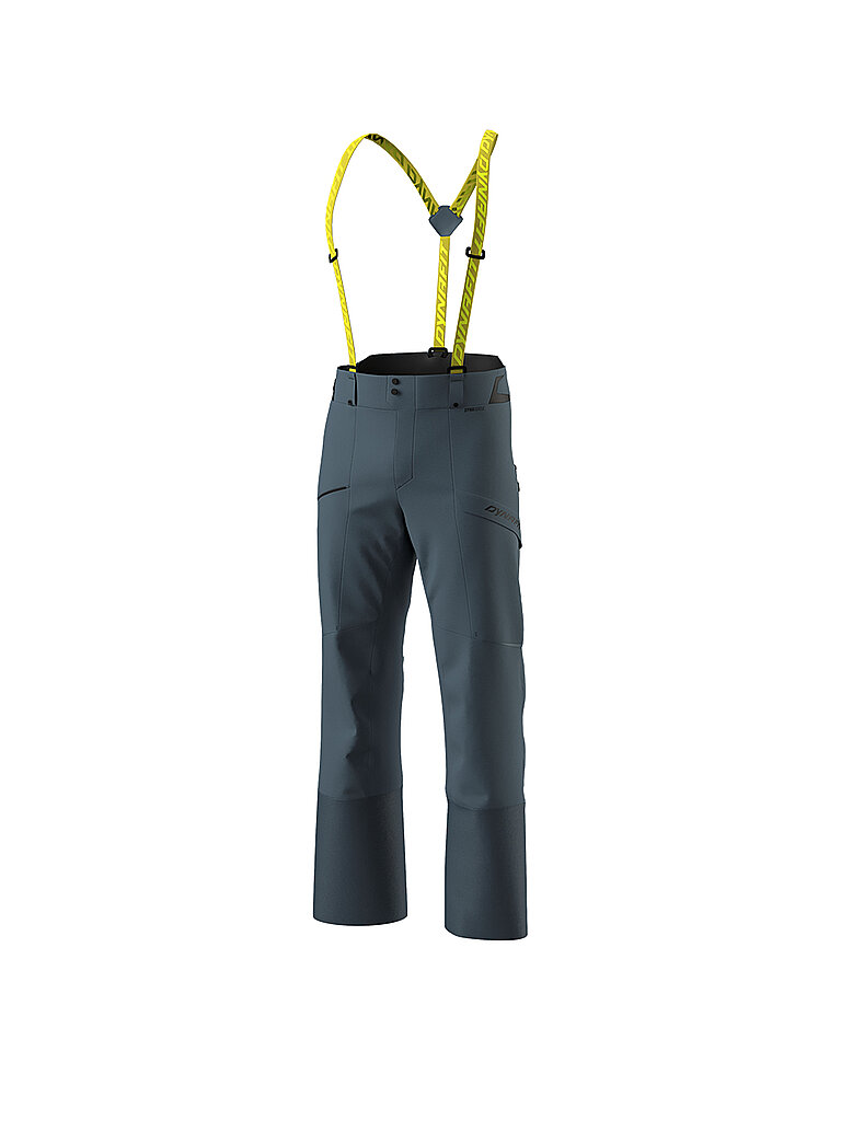 Pantaloni da scialpinismo da uomo Tigard 3L Stretch con bretelle petrolio L