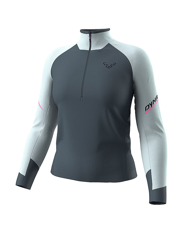 Zipshirt da donna Alpine da turismo azzurro M