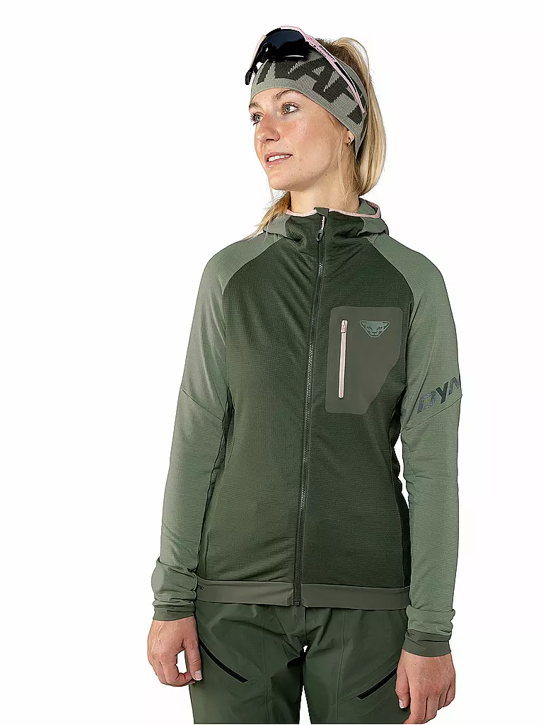DYNAFIT | Damen Fleecejacke Radical Polartec® Hoodie | Oliva