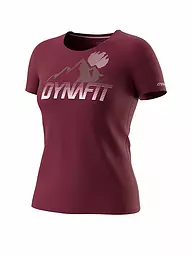 DYNAFIT | Damen Funktionsshirt Transalper Graphic | Rosso scuro