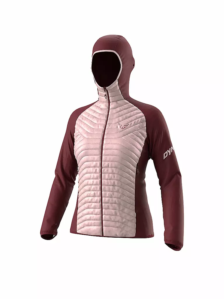 DYNAFIT | Damen Iso Hybridjacke Transalper Hoodie | Rosso scuro
