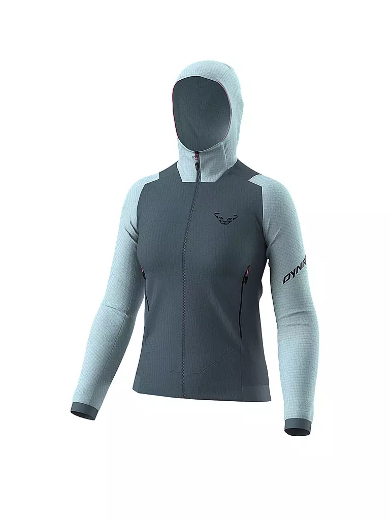 DYNAFIT | Giacca in pile da donna Blacklight Thermal Hoodie | Blu chiaro