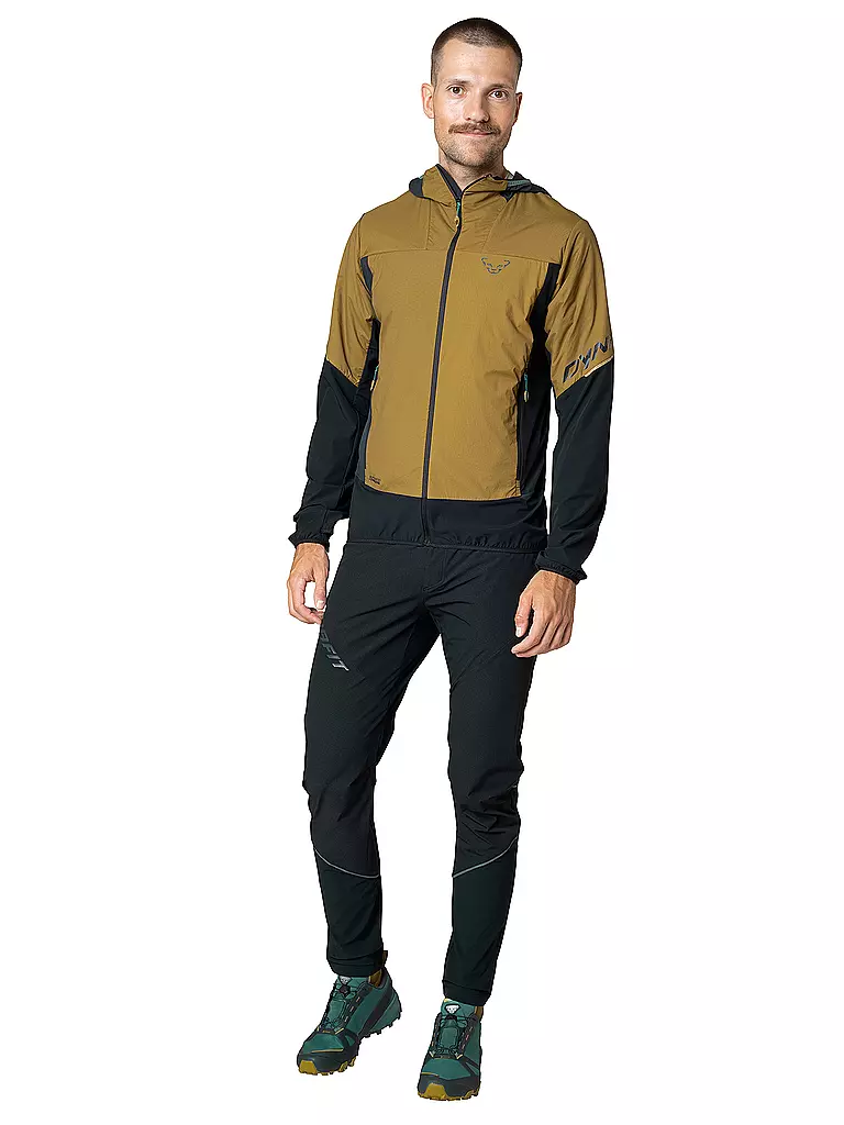 DYNAFIT | Giacca in pile da uomo Traverse Alpha Hoodie | Senape