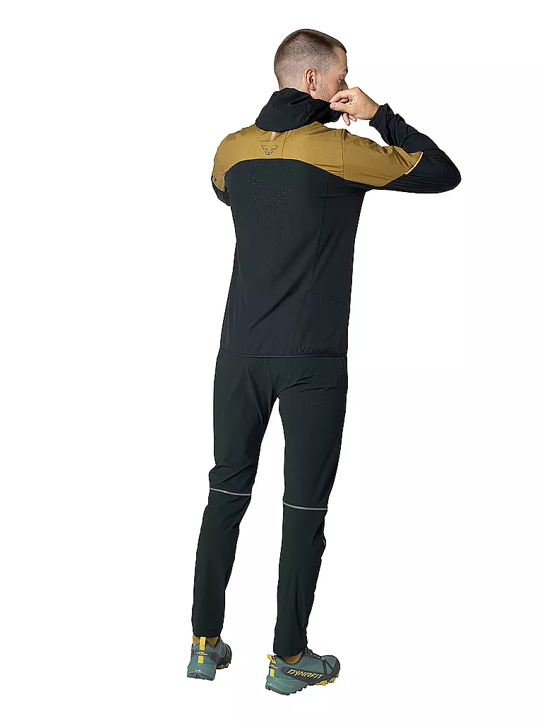 DYNAFIT | Giacca in pile da uomo Traverse Alpha Hoodie | Senape