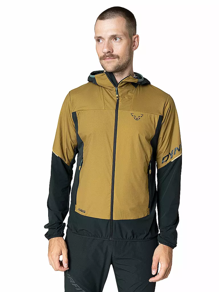 DYNAFIT | Giacca in pile da uomo Traverse Alpha Hoodie | Senape