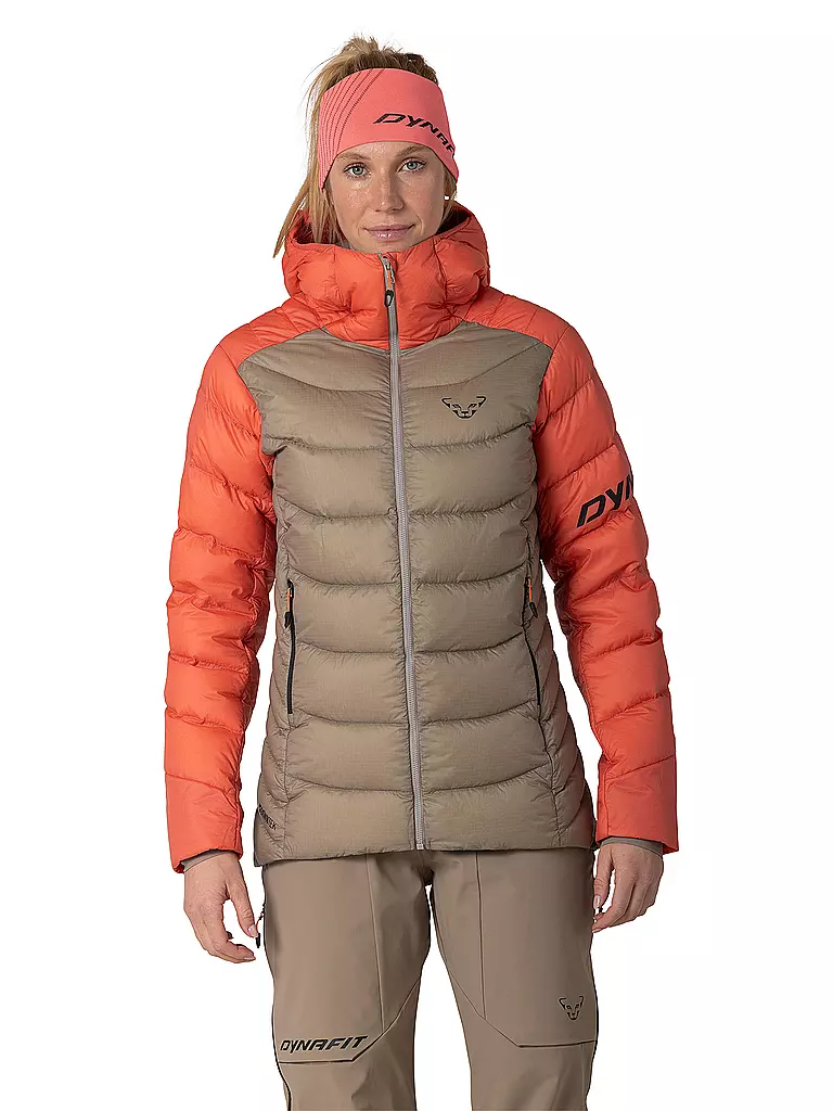 DYNAFIT | Giacca isolante da donna Tigard con cappuccio in piuma | Grigio