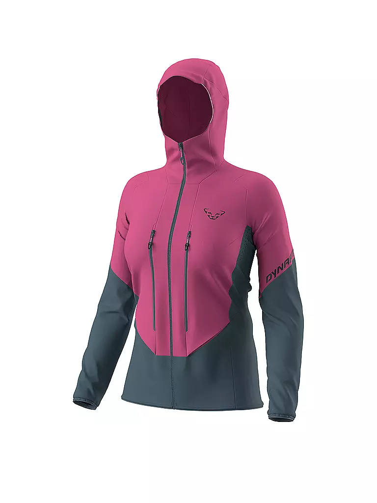 DYNAFIT | Giacca softshell da donna da scialpinismo Blacklight Hoodie | Fucsia