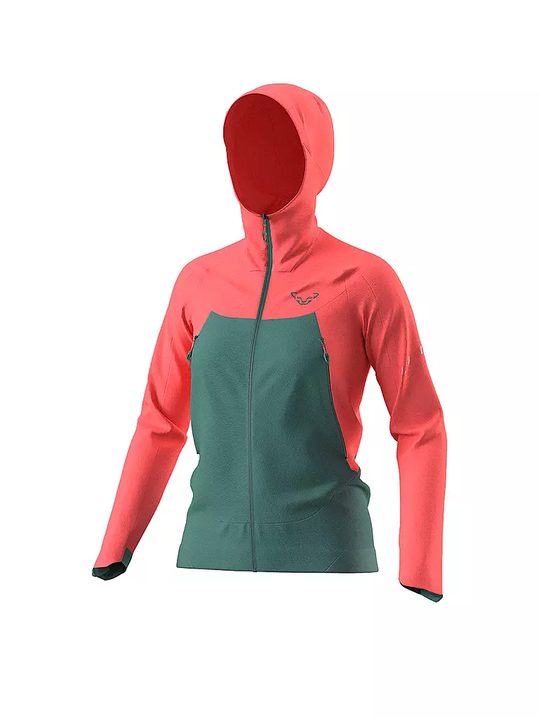 DYNAFIT | Giacca softshell da donna Transalper DST Hoodie | Corallo