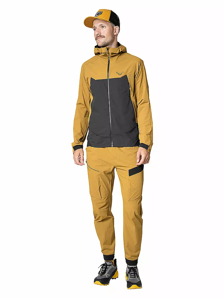 DYNAFIT | Giacca softshell da uomo Transalper DST Hoodie | Senape