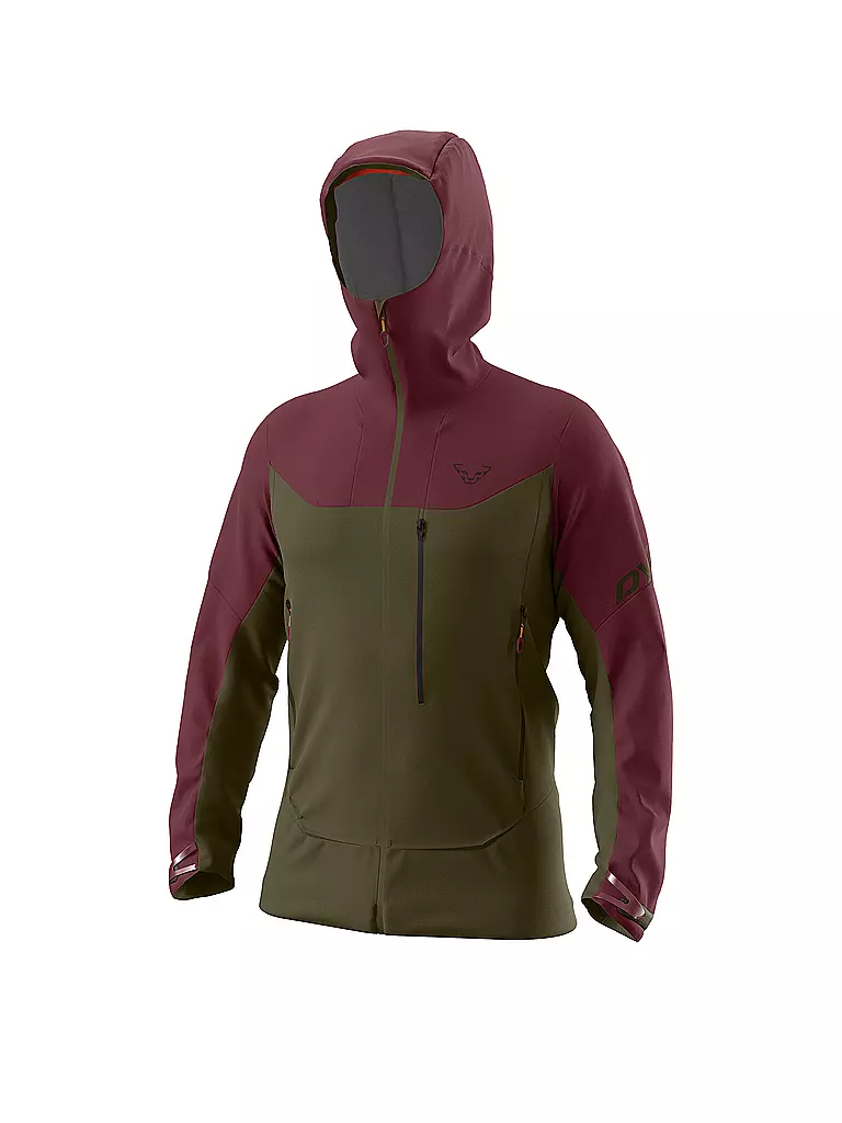 DYNAFIT | Herren Touren Softshelljacke Radical Hoodie | Rosso scuro