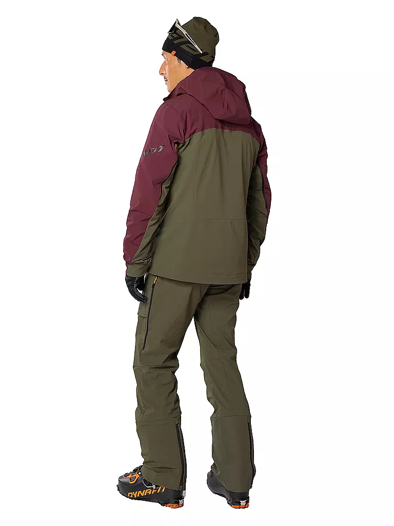 DYNAFIT | Herren Touren Softshelljacke Radical Hoodie | Rosso scuro