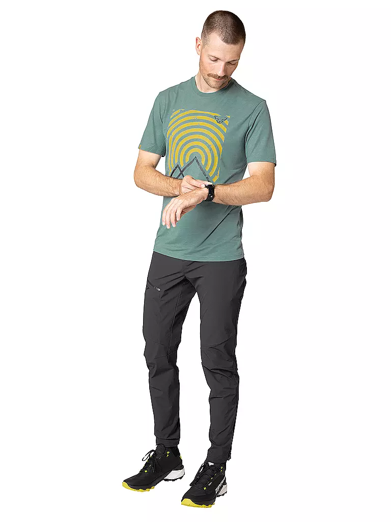 DYNAFIT | Maglietta funzionale da uomo Transalper Graphic | Petrolio