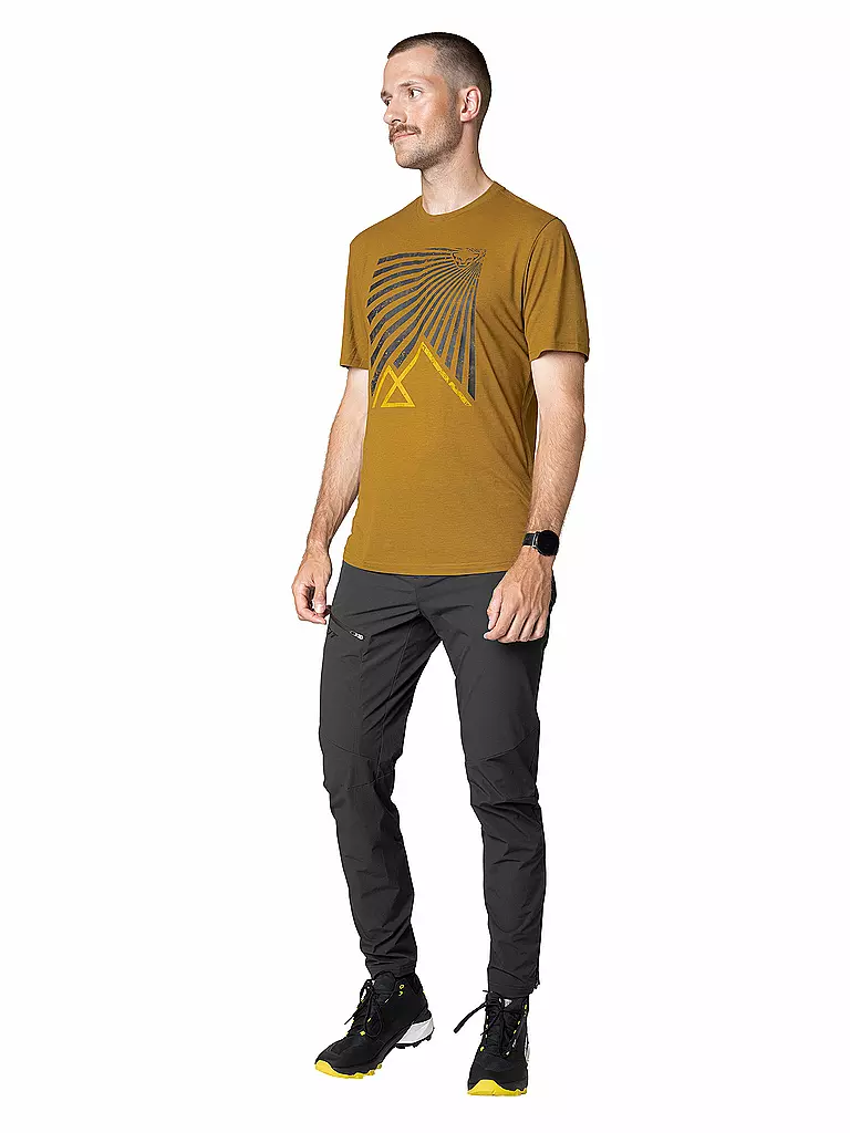 DYNAFIT | Maglietta funzionale da uomo Transalper Graphic | Senape