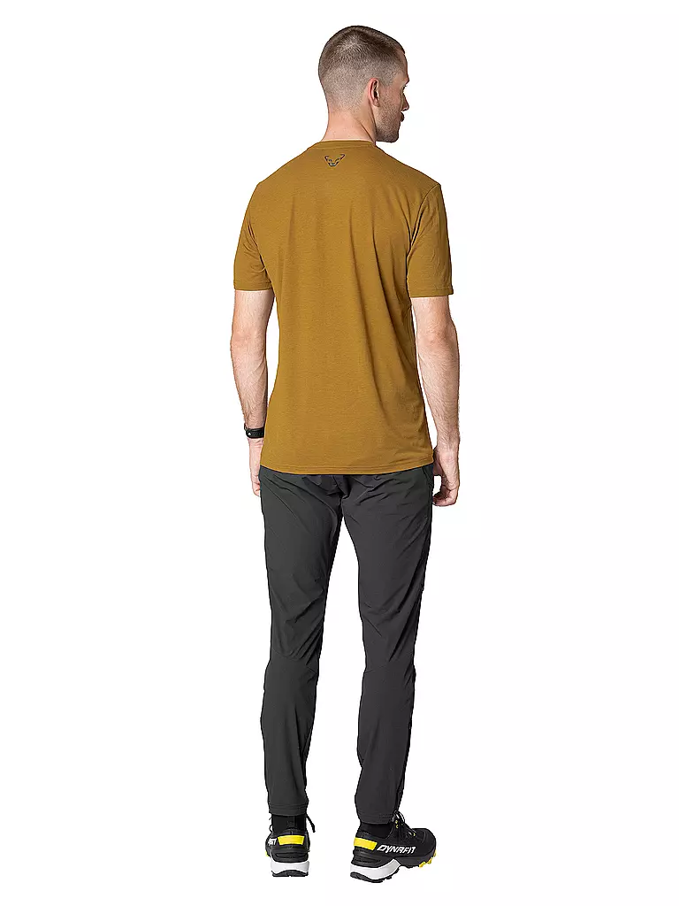 DYNAFIT | Maglietta funzionale da uomo Transalper Graphic | Senape