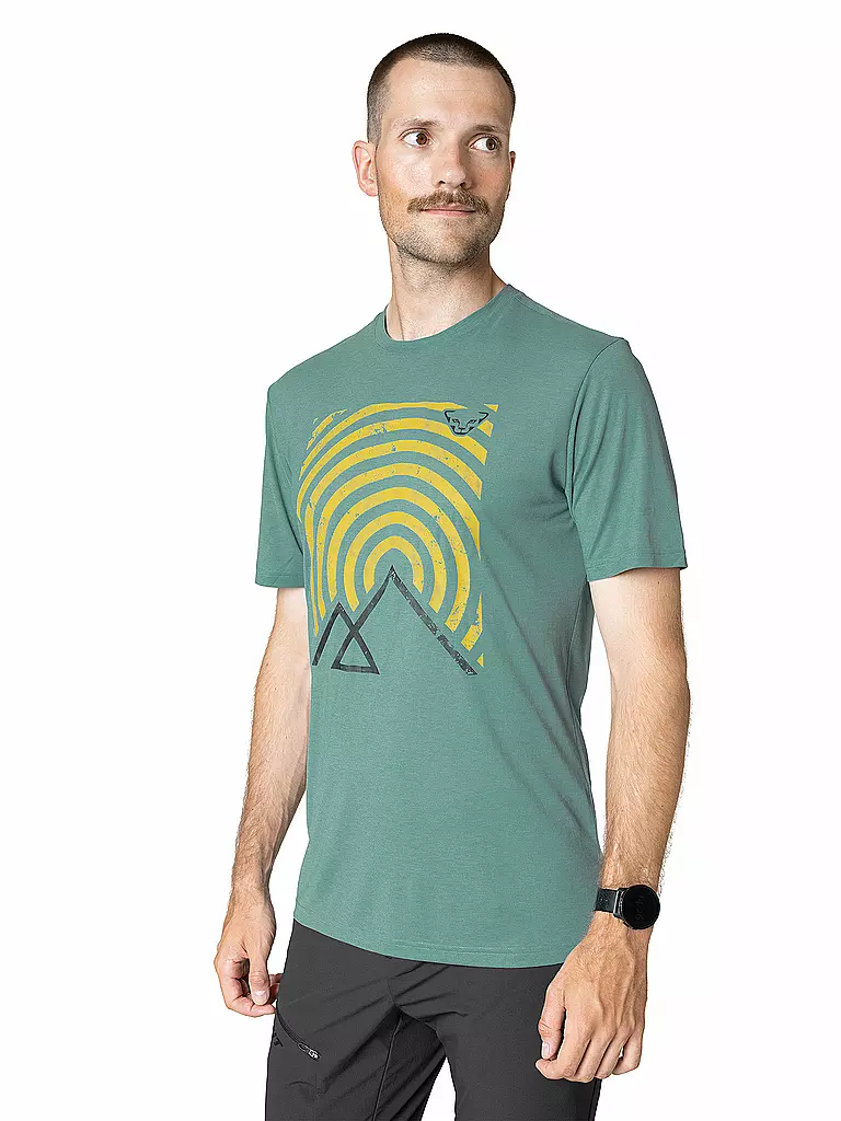 DYNAFIT | Maglietta funzionale da uomo Transalper Graphic | Petrolio