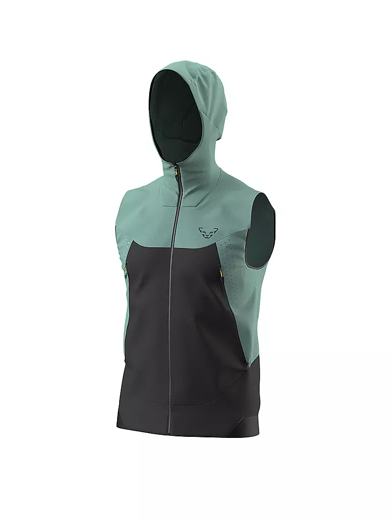 DYNAFIT | Softshell da uomo Transalper DST con cappuccio | Petrolio