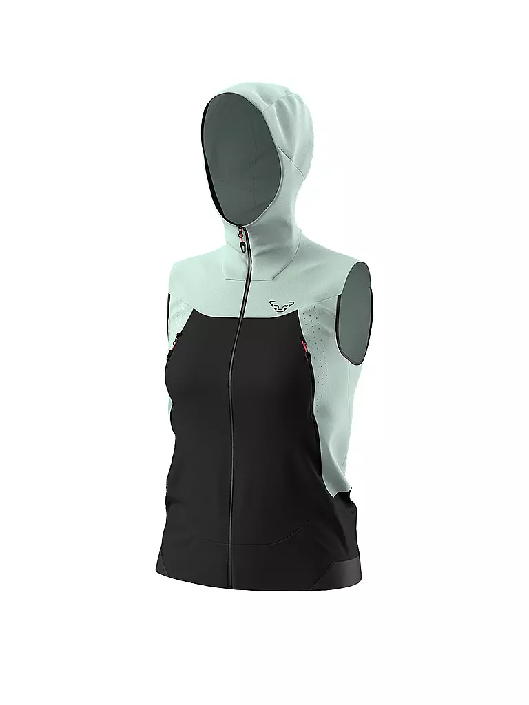 DYNAFIT | Softshellveste da donna Transalper DST Hoodie | Verde chiaro