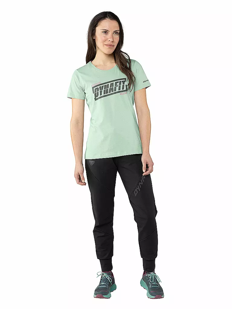 DYNAFIT | Touring Shirt Graphic da donna | Verde chiaro