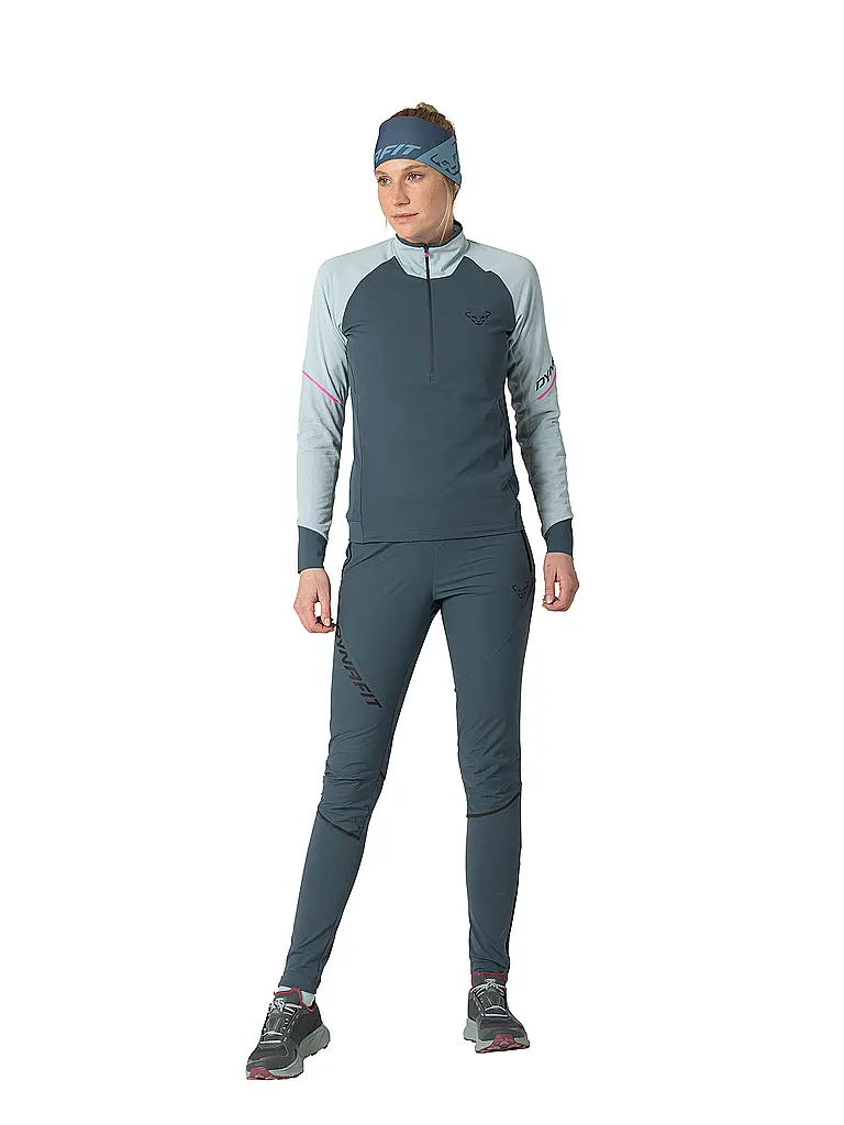 DYNAFIT | Zipshirt da donna Alpine da turismo | Blu chiaro